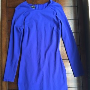 Bebe electric blue bodycon dress