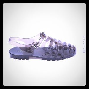 CLEAR Caged Jelly Sandals