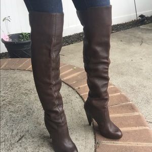 Knee High Leather Boots