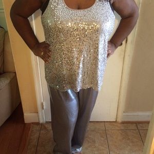 Silver gray pajamas set