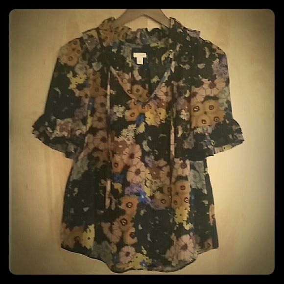 Lovely Floral Odille Blouse from Anthropogie