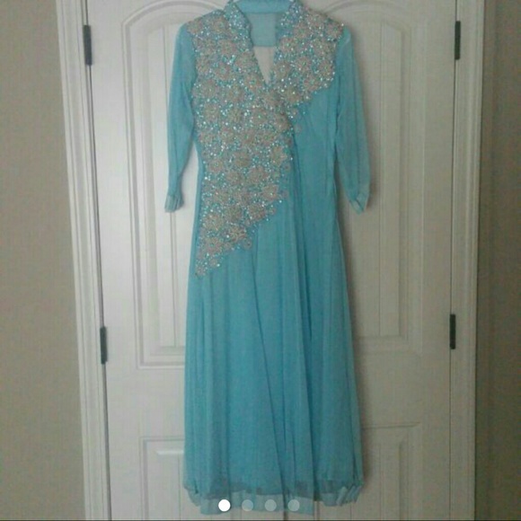 Desi beautiful Sky blue Outfit