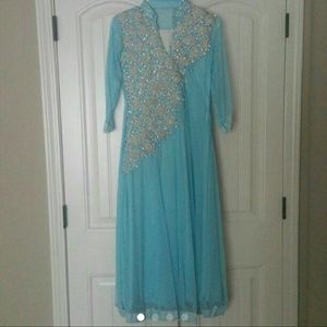 Desi beautiful Sky blue Outfit