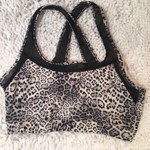 leopard sports bra