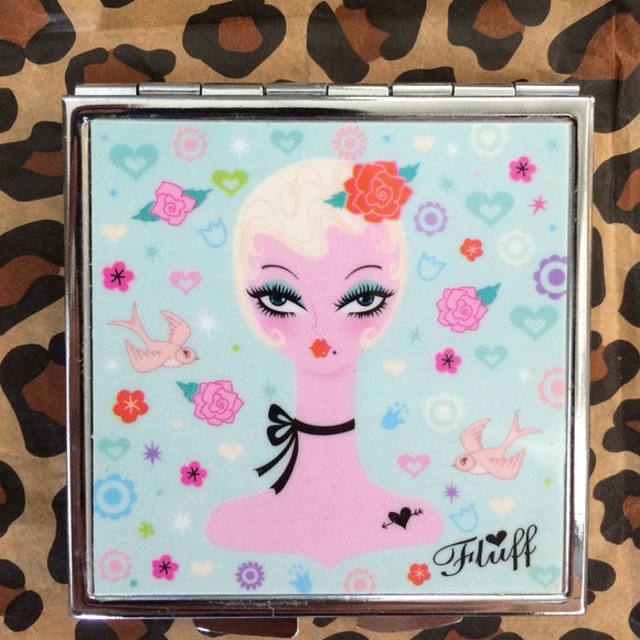 Fluff Blondie Compact Mirror