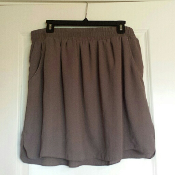 Brownish Grey Skirt