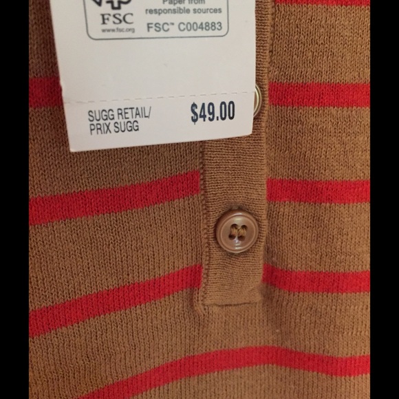 JONES NY KNIT SHORT SLEEVE TOP, NWT - Picture 3 of 4