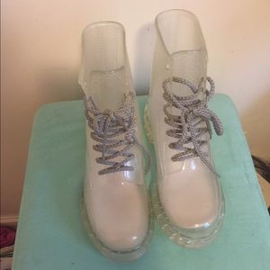 Dirty Laundry Ratatat clear boots