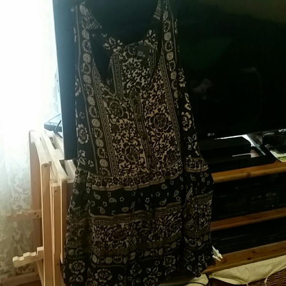 Racerback floral dress