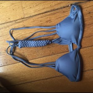 Grey Brazilian Swim Top