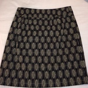 Ann Taylor LOFT Black & Ivory Skirt