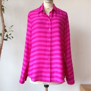 Magenta/Pink Stripe Blouse
