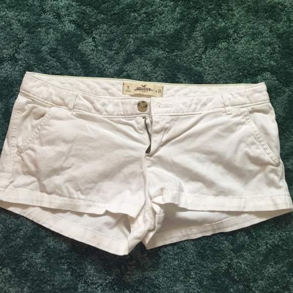 Hollister white shorts