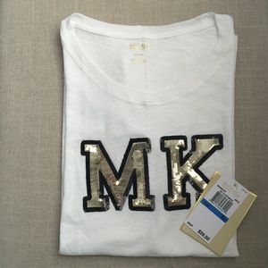 Michael Kors Sequin Logo Patch T-shirt