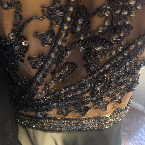 Sherri Hill 1964 (Gunmetal) Prom Dress - Picture 3 of 3