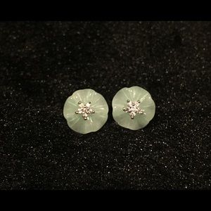 Jade Sterling silver earrings
