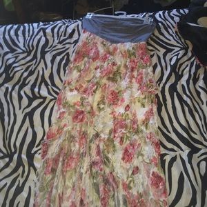 Floral high low dress