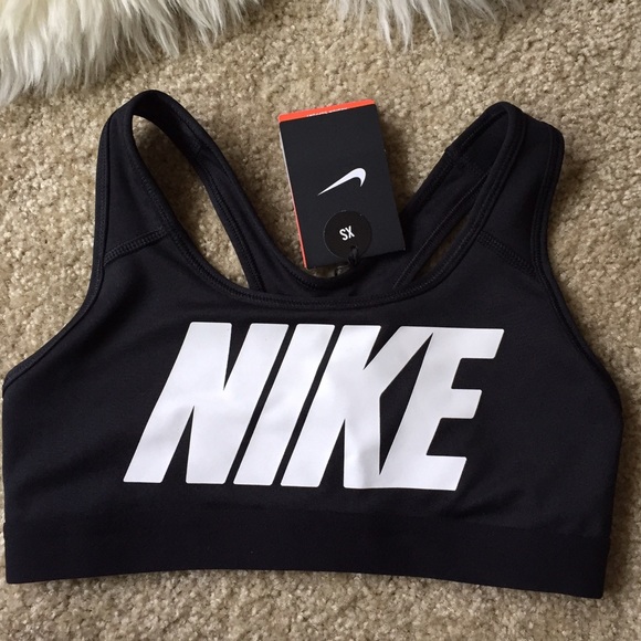 LAST ONE❗️Nike Pro Classic Black Sports Bra - Picture 2 of 4