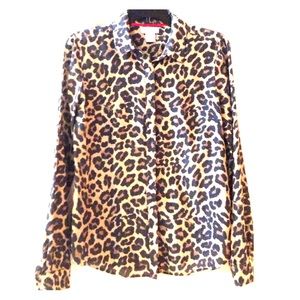 Women's leopard print top size M