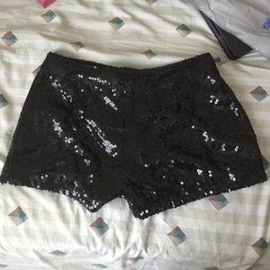 Sequined shorts
