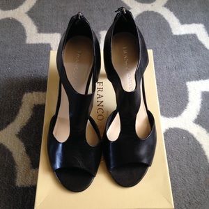 Franco Sarto Alloy Open-Toe Pumps