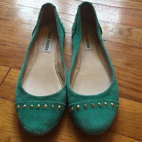 Steve Madden Teal Ballet Flats