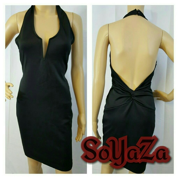 Sexy black mini dress new size S. - Picture 3 of 3