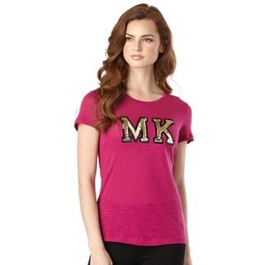 Michael Kors Sequin Logo Patch T-shirt