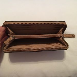 H&M cognac wallet