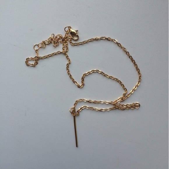 💟Gold Simple Bar Necklace💟 - Picture 2 of 4