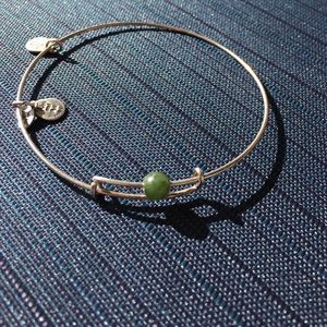 Alex & Ani green bead bangle