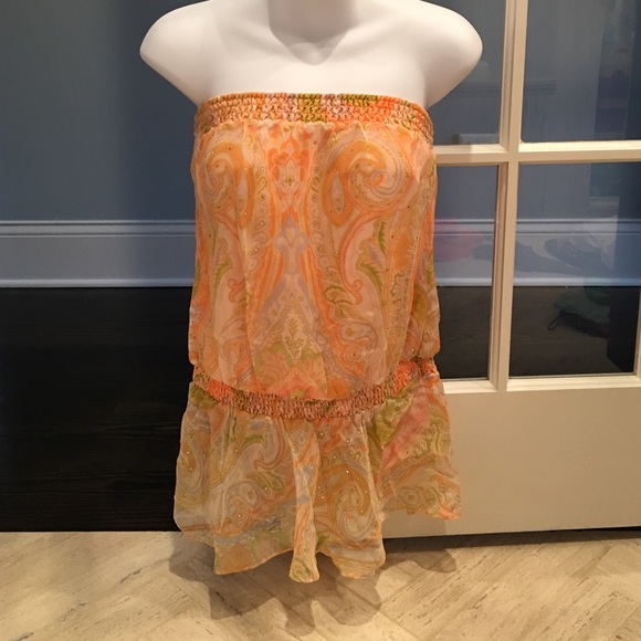 Laundry Silk Strapless Top