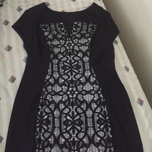 NEW black patterned dress