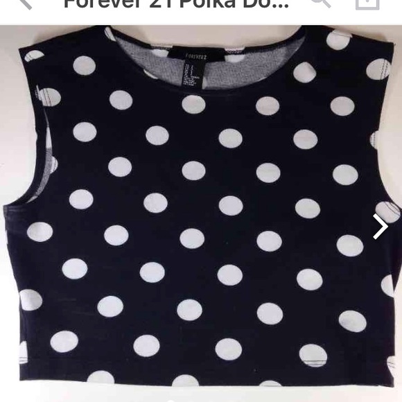 Forever 21 Polka Dot Top Size Small