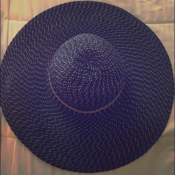 Navy Blue/Gold accents beach hat
