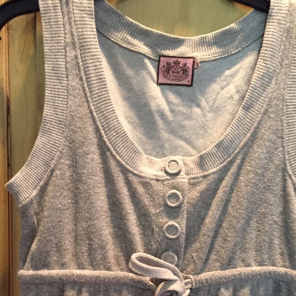 Juicy Couture Grey Velour Dress Medium - Picture 3 of 3