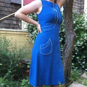 *Reserved*1960s Artsy Vintage Dress