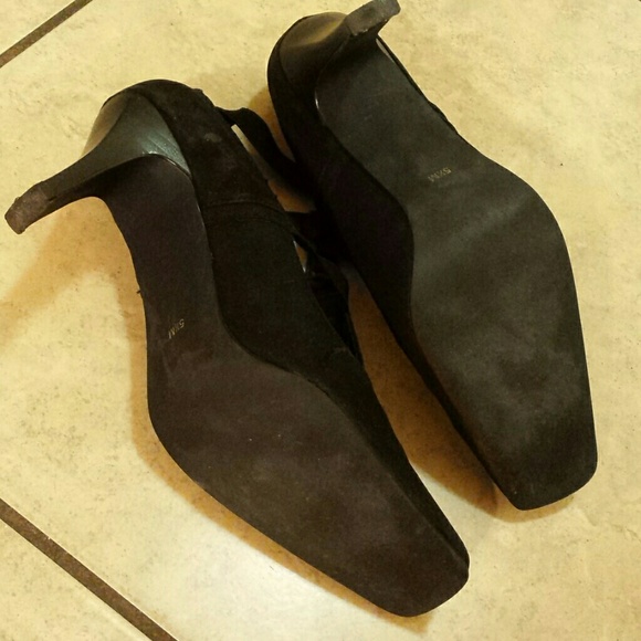 Black suede 3in. Heels - Picture 3 of 3
