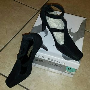 Black suede 3in. Heels