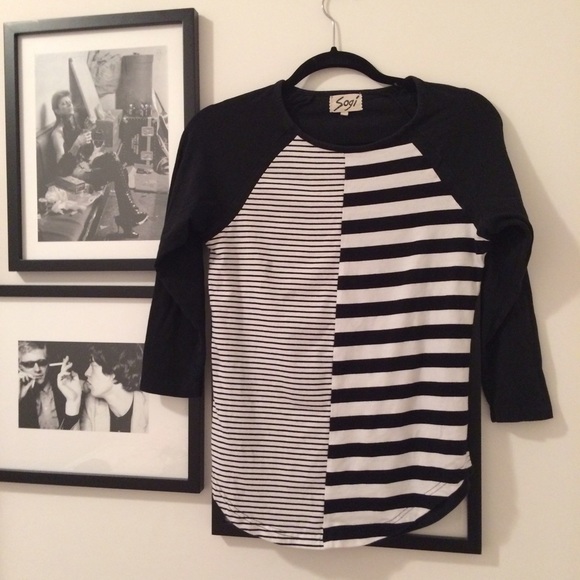 Striped Baseball Tee
