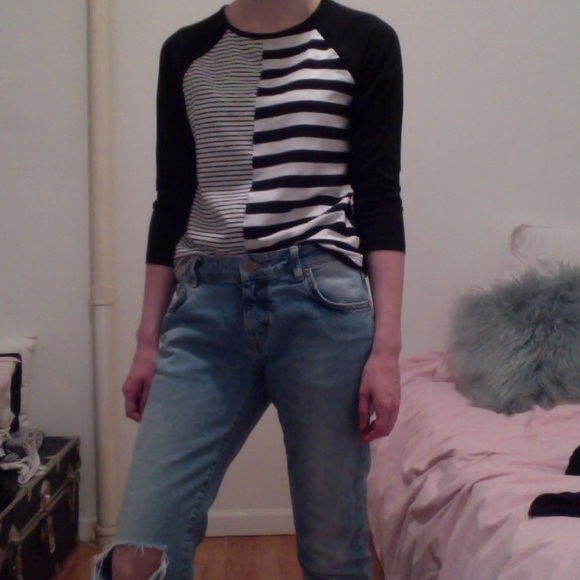 Striped Baseball Tee - Picture 3 of 4