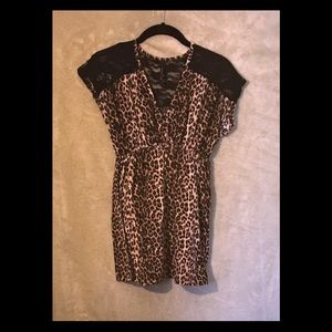 Animal print blouse