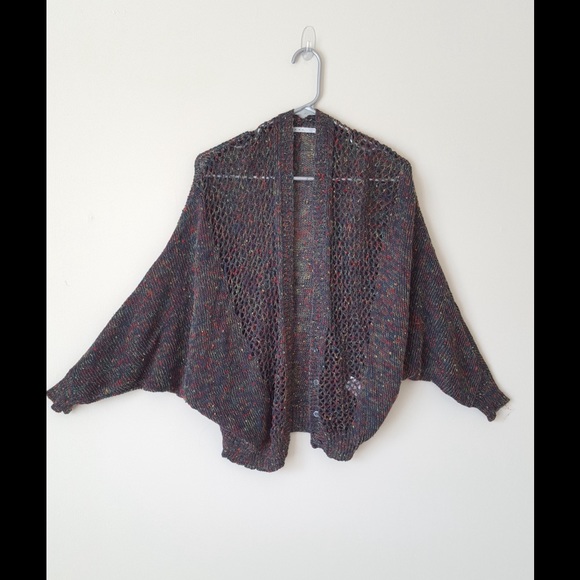 Baggy multicolored cardigan