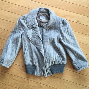 Stevan Alan quilted wool moto bomber jacket