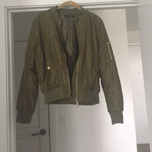 Olive Green Bomber Jacket
