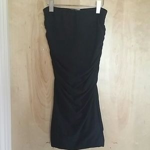 James Perse Black Ruched Skirt