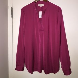 Fuchsia long sleeve tunic