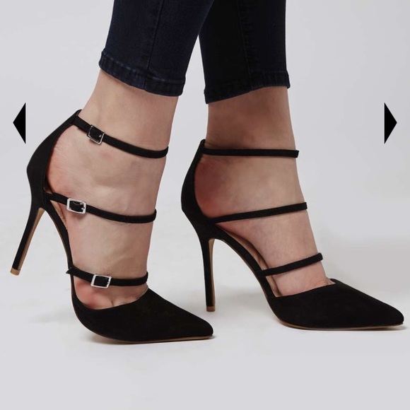 Topshop Shoes - Multie buckle heels