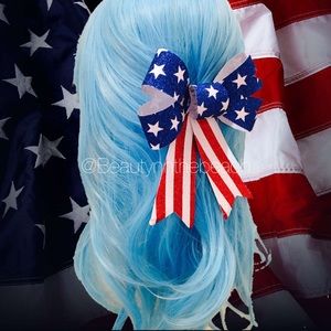 Clip on Fourth of July bow
