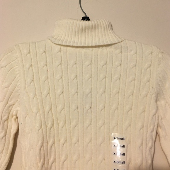 White Charter Club Turtleneck
